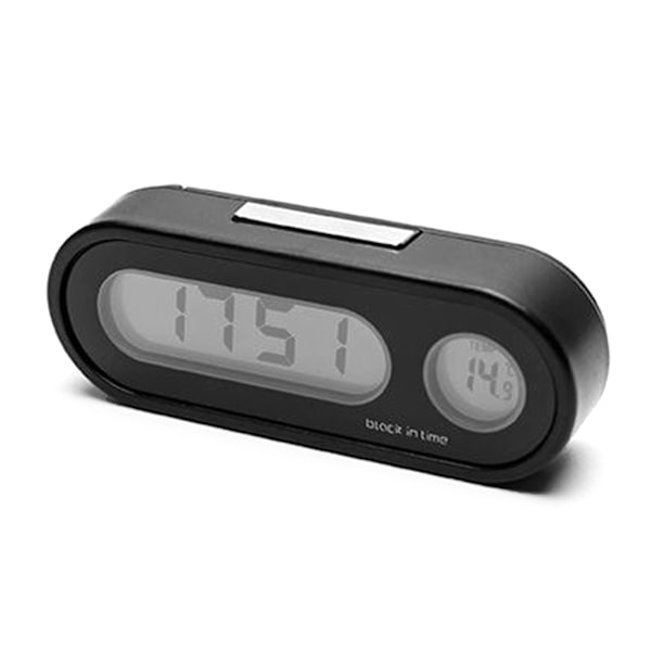 Mode- & Temperaturklocka för Bil, Digital Klocka med Termometer, Mini Instrumentbräda Klocka 12/24 Timmars Område -20-50℃