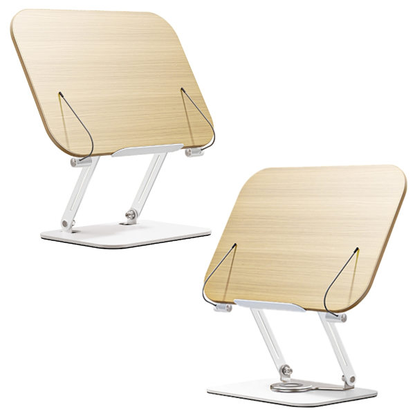 13,5x9,4in Multifunktionellt ställ för böcker, surfplattor och dokumenthållare för kontor Rotary model