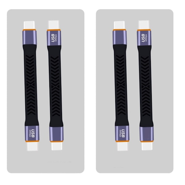 Kort USB C till C-kabel för snabb laddning och dataöverföring 100W Power Delivery, 40Gb