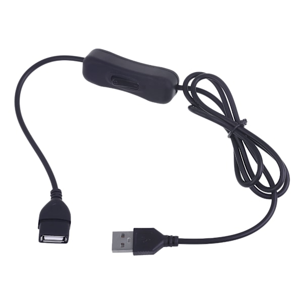 USB-kabel med knappkontroll Hane till Hona Strömbrytare PÅ AV Växla LED-lampa Linje 1m