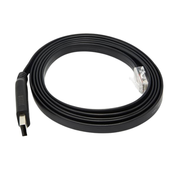 Bærbart USB til RJ45 konsolkabel for nem tilslutning og fejlfinding 5m