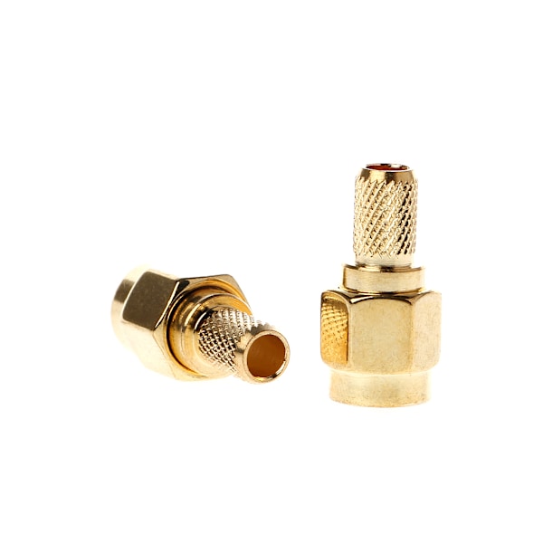 5 st SMA Hanplugg RF Koaxialkontakt Crimp för RG58 RG142 RG400 LMR195 RG223