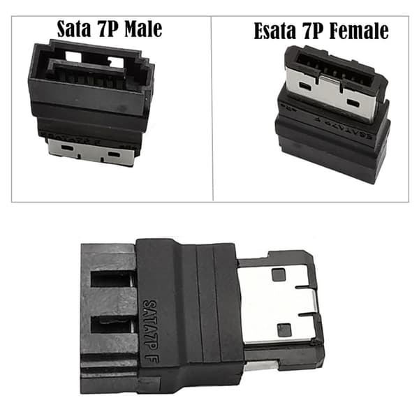 SerialATA til eSATA Adapter 7P Hunn til SerialATA Hann Adapter Harddisk