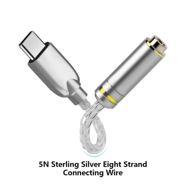 USB C 32bit 384KHz USB C - 3,5mm/2,5mm/4,4mm -sovitin ALC5686-sirulla, USB C -kuulokesovitin 3,5mm-sovitin 4.4mm