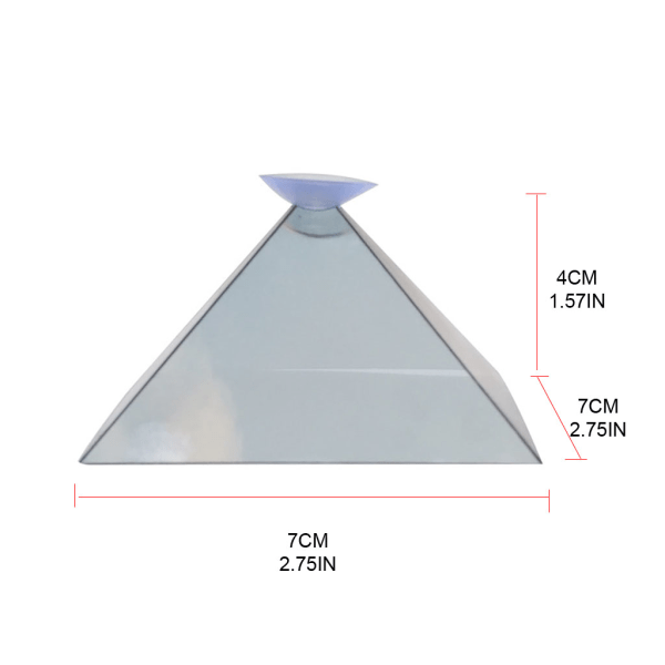 Universal Smartphone 3D Hologram Display Stativ Projektor Pyramid Personlig Underhållning