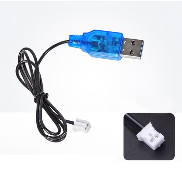 PH2.0 2P USB-ladekabel til 3,7V Lithium 18650-batterier i elektronik Reverse