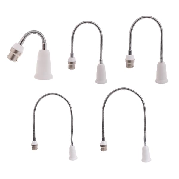 B22 - E27 -jatkoadapteri, 360 astetta säädettävä LED-lampun kanta 20cm