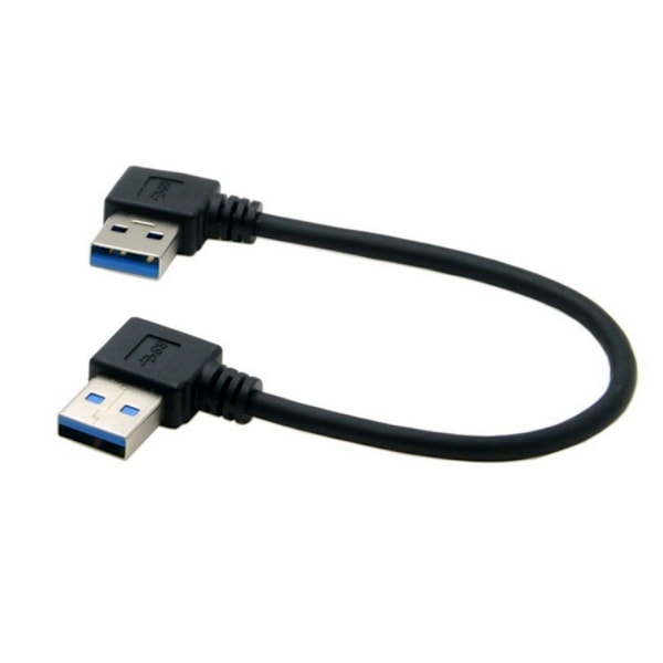 90 Graders Vinklet USB 3.0 A til A Han-kabel Problemfri Forbindelse Hurtig Overførsel 0.2m