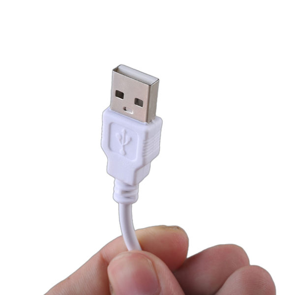 DC5V USB LED Dimmer Förlängningshastighetskontroll Brytare Strömkabelkontroll White