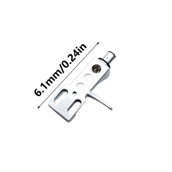 4-benet metalpatronmontering Patron Headshell Holder Opgraderer Auditive Opsætninger Silver