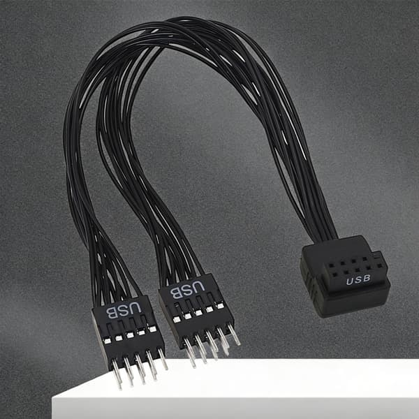 Premium Klar Lyd 9-bens Han Til 2 Hun Splitterkabel Til Frontpanel Lyd