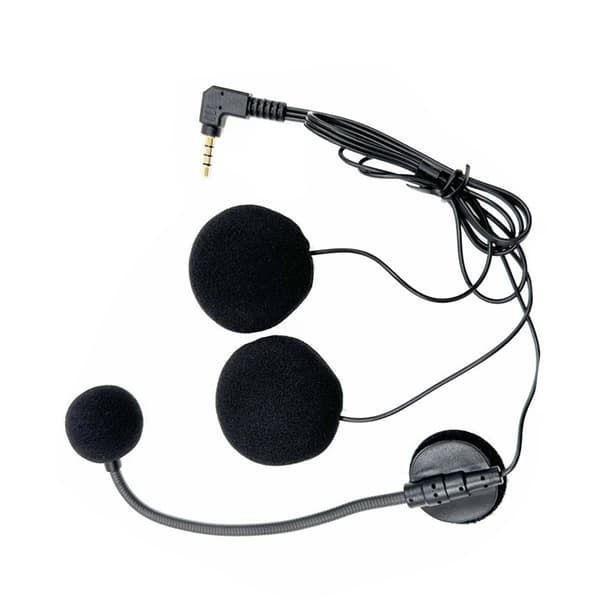 Motorcykelhjälm Intercom Mic Omnidirectional Mikrofon Inbyggd 32Ω Högtalare