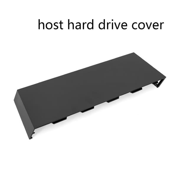 Erstatningshus Frontplade til Konsol Solid Mat HDD Bay Harddiskdæksel til Skal til Etui til Konsol Black