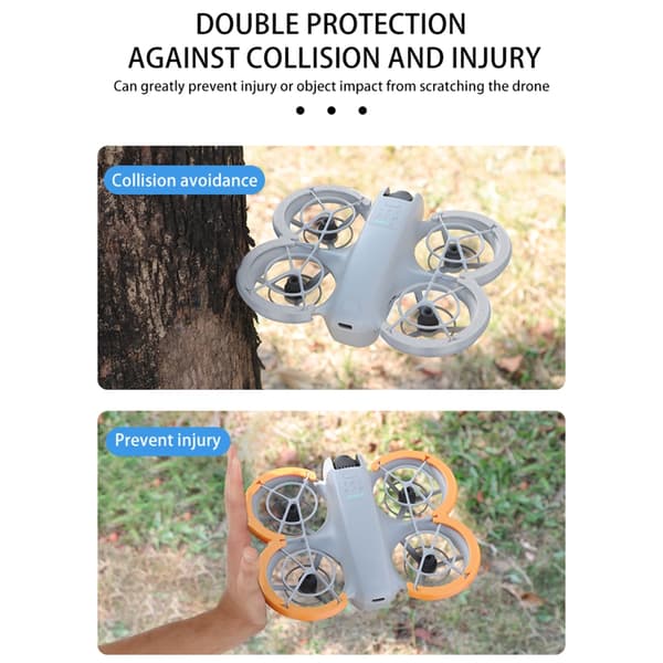 Set med 2st Propellerskydd Bumper Ringar Skydd för UAV Lättvikt Gray
