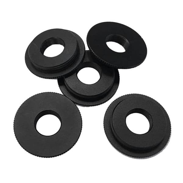 Holdbar CS til M12 Mount Board Linse Konverter Adapter Ring Sort til TVI CVI Boks Black