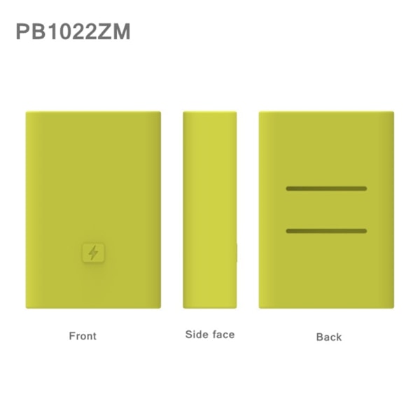 Powerbank Fodral Silikonskydd 10000mAh Externt Batteripaket Skyddshölje Orange