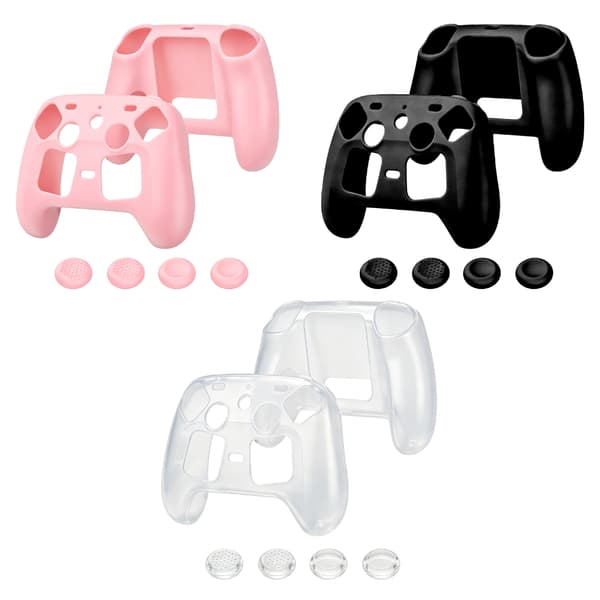 Gaming Controller Silikone Cover Beskyttende Skind Spilhåndtag Etui Ridsefast Etui til Steam Controller 2026 Transparent