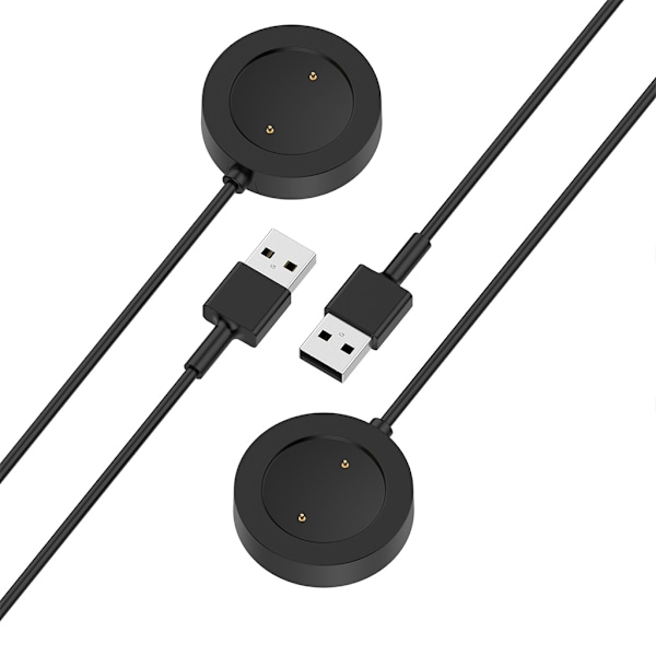 Laddningskabel Docka Strömadapter Sladd Laddare för Haylou-RS3 LS04 Black