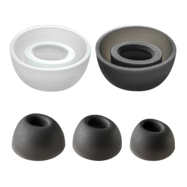 Ørepropper Øretupper Oppgraderte knopper 3 par erstatningsørepropper for RM Buds Air 2/3 White