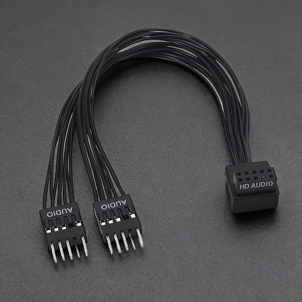 Premium Klar Lyd 9-bens Han Til 2 Hun Splitterkabel Til Frontpanel Lyd