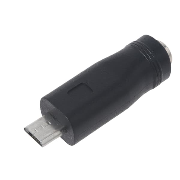 Universal DC 5.5x2.1mm hun til Micro USB-stik oplader Barrel Jack strømadapter til mobiltelefon