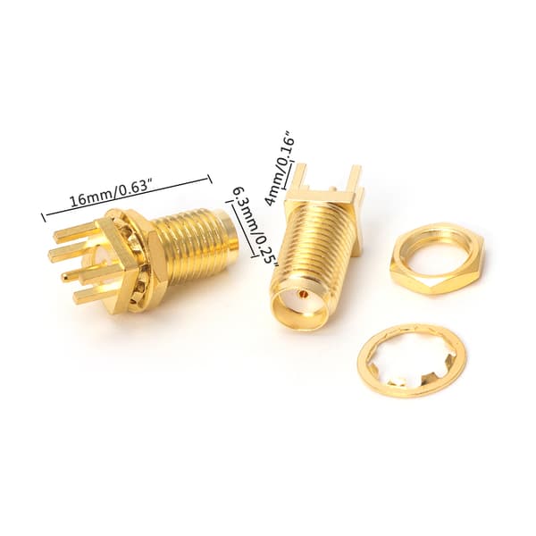 10 stk. ende til lancering af printplademontering SMA hunstik lige RF-stikadapter