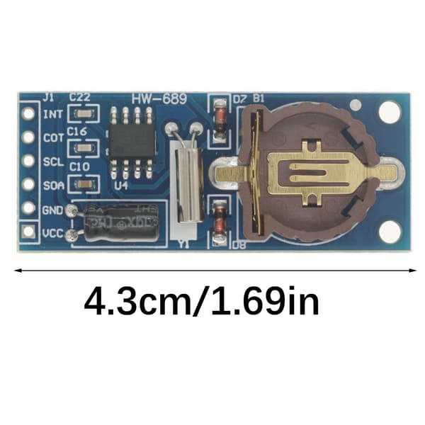 I2C-gränssnitt Real Time PCF8563T I2C-klockmodul med hög noggrannhet för Raspberry-projekt, breda applikationer 1pc