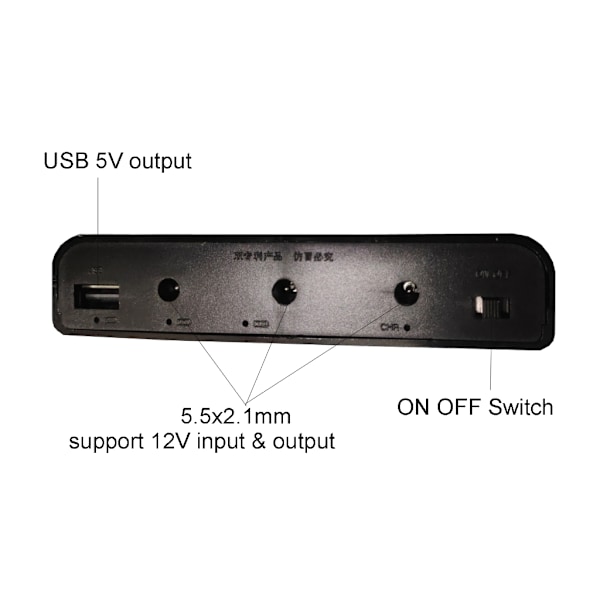 6x18650 Batteri Power Bank för Fodral Förvaringslåda Mobiltelefon WiFi Router Laddare