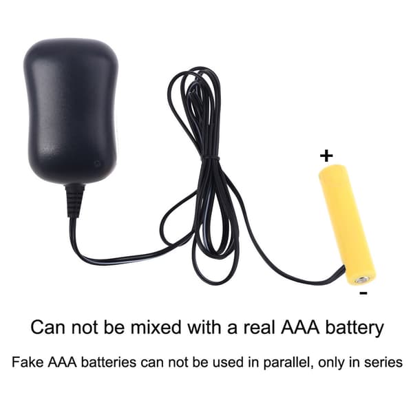 EU til AAA batterieliminatorkabel erstatter 2AAA til 8AAA batteri til LED-lys