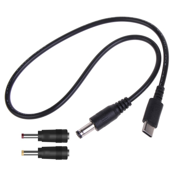 USB til DC Strømkabel UsbC til DC9/12/15/20V Konverter Adapter Kabel TypeC 5.5x2.1 9V