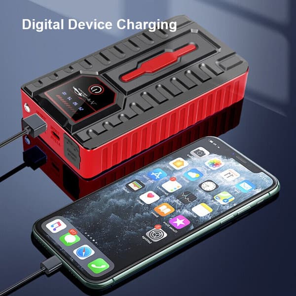 Luftkompressor Jump Starter Power Bank Bilbatteri Booster Lader 12V Start null - Simple Toolbox Set
