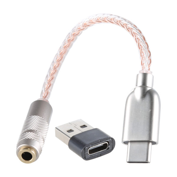Uppgraderad Digital Ljudförstärkare CX31993 MAX97220 Chip Typ C 3,5 mm AMP HiFi-adapter 32-bitars/384 kHz Hörlurs-DAC-adapter