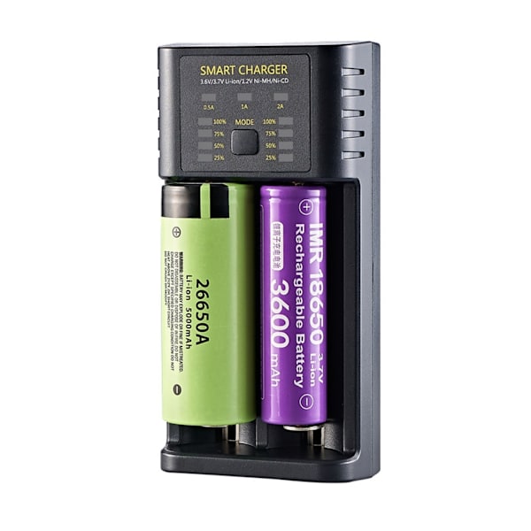 USB 3.6/3.7V Laddningsadapter för 10400/14500/14650/16340/18650 Li-ion Batterier