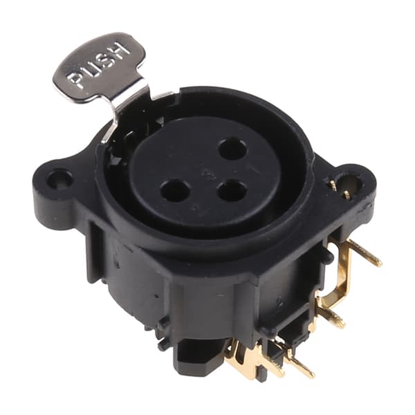 2 stk. 3-polet XLR hun Jack Panel Mount Chassis Socket Connector til mikrofon guitar