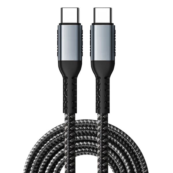 Hurtigopladningskabel 100W USB C til USB C datakabel 480Mbps dataoverførsel 1m