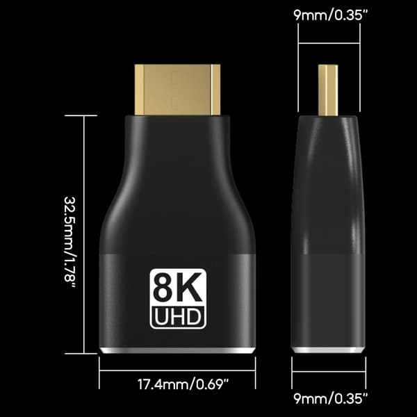 Computer 8K Mini Adapter Converter DP til Mini DP Han til Hun Kabel Forlænger