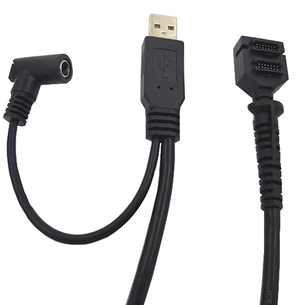 Præcis Dobbelt 14-bens IDC DC5521 Hun til USB2.0 Kabel 200CM til VX820 VX805