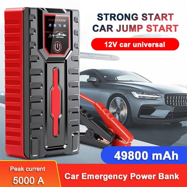 Luftkompressor Jump Starter Power Bank Bilbatteri Booster Lader 12V Start null - Simple Toolbox Set