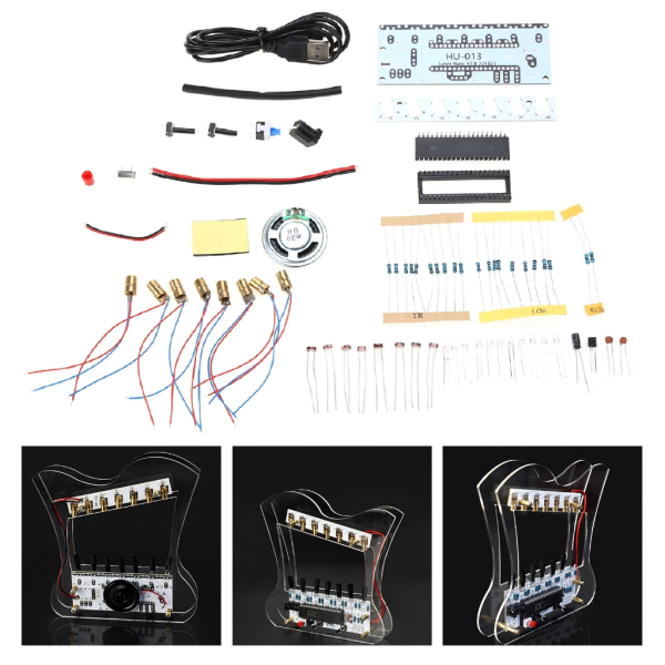 51SCM Laser Harp Elektroniskt Orgel Piano Musikbox Pussel Teknik DIY Kit