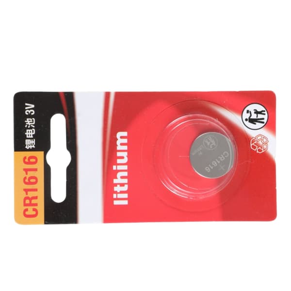 CR1616 Batterier 3V Kapacitet Säkerhetsbatteri Knappcell Litiumbatterier