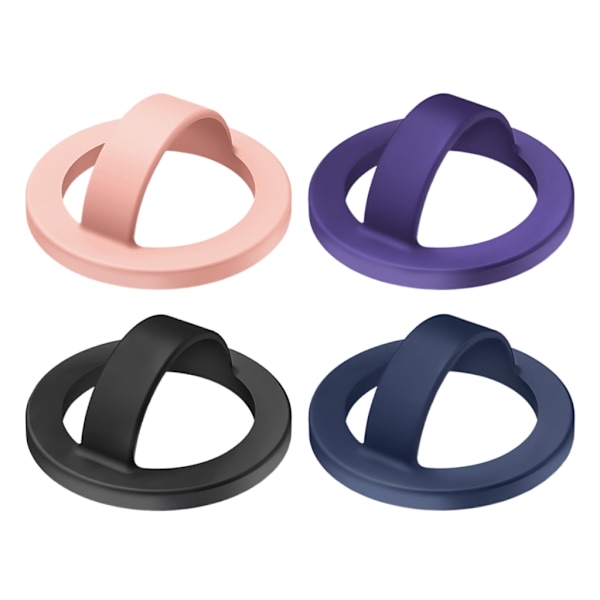Magnetisk telefonringhållare, justerbar gymfingergrepp och stativ, avtagbar telefonhållare Dark purple