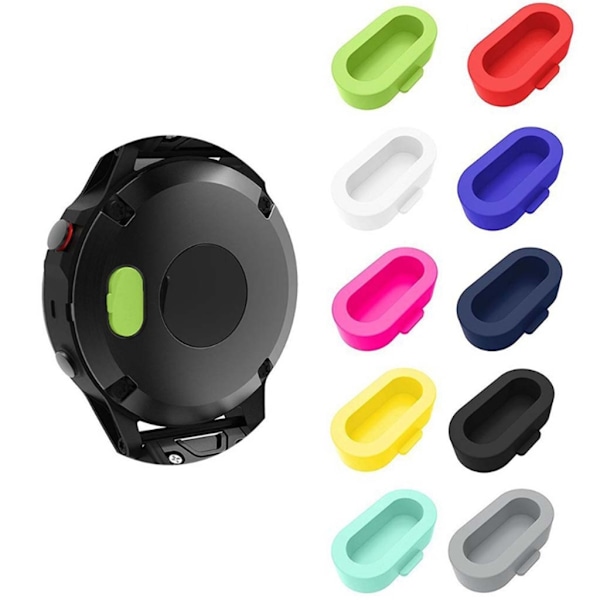 10 stycken laddningsportsskydd dammskydd för Fenix 5S/5/5X/Forerunner 935 S60 Silikonplugg Hållbar
