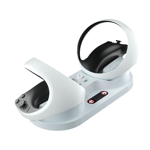 Multifunksjonell kontrollerladestasjon for PS VR2-håndtak og displaystativ