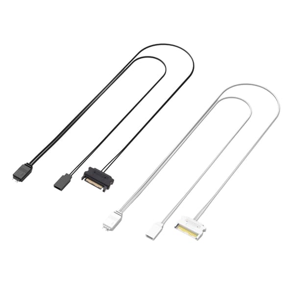 1 kpl 5V 3Pin 5V 3Pin ARGB-ohjaimet SYNC-sovittimet kaapeli emolevyille SYNC White