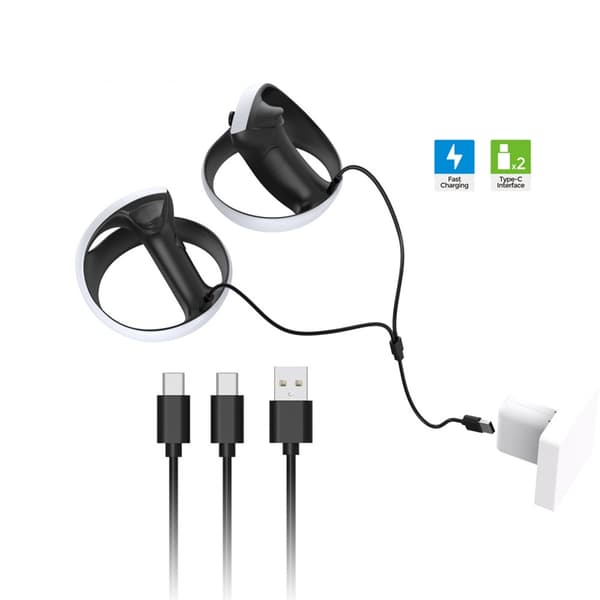 Controller-oplader USB-opladningskabelstation dataoverførselssynkroniseringskabel til VR2