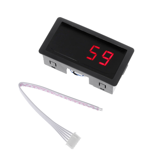 Auto Digital Counter för DC LED Digital Display 4-siffrig 0-9999 Upp/Ner Plus/Minus Panel Räknare Mätare med Kabel Hållbar