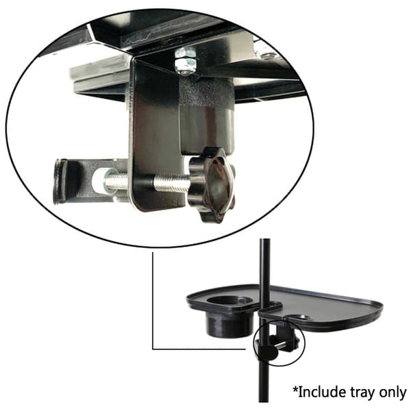 30x20cm Lydkortbrett Live Broadcast Mikrofonstativ med Koppholder