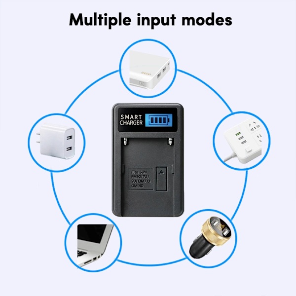 USB-kamera batteriladdare med statusindikator för CCDTRV308, CCDTRV138, CCDTRV328,