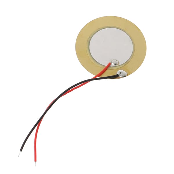 10 stk. 35 mm Piezo-elementer summer Lydgiver Sensor Trigger Trommeplate + kobbertråd