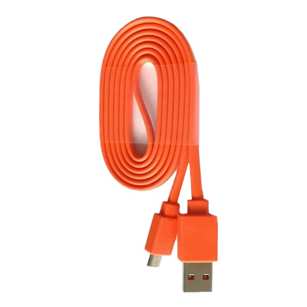 1M længde USB-strømopladningskabel til JBL FLIP3 4 Charge2+ Pulse2 Charge 3 højttaler 2A/3A maks. strømkabel Orange